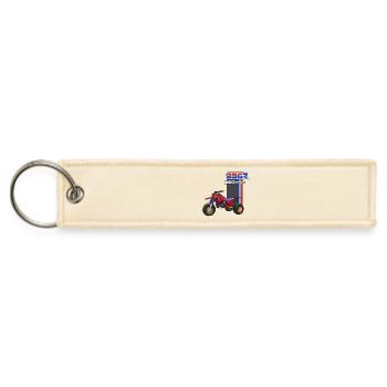ATC 250r 3 wheeler MRC Builds - Jet Tag Keychain - creme - Front
