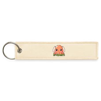 So Squishy Octopus Cheer - Jet Tag Keychain - creme - Front