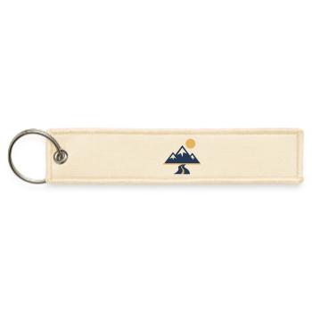 Mountains Road Path Nature - Jet Tag Keychain - creme - Front