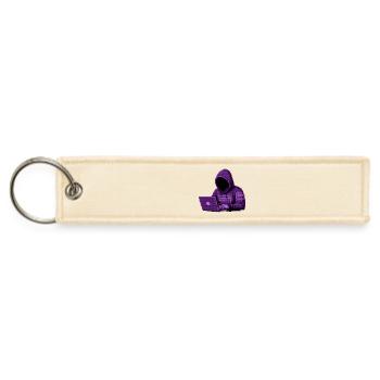 Cyberpunk Hacker | Coder & Tech Aesthetic stuffs - Jet Tag Keychain - creme - Front