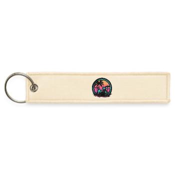 Trap Set Graphic - Jet Tag Keychain - creme - Front