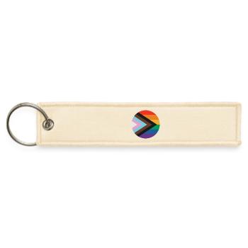 New Pride Flag - Jet Tag Keychain - creme - Front