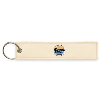 Papa Sunset Retro Circle - Jet Tag Keychain - creme - Front