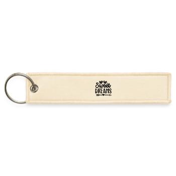 Unreadable design - Jet Tag Keychain - creme - Front