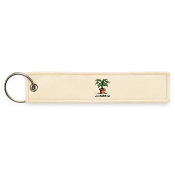 Gardening Enthusiast - Jet Tag Keychain - creme - Front