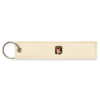 Not My Problem Fox - Jet Tag Keychain - creme - Front