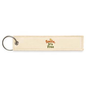 Optimistic Sun Inspiration Design - Jet Tag Keychain - creme - Front