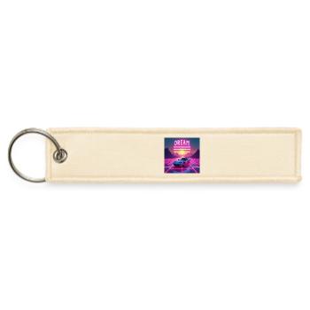The Retro Futuristic Sunset - Jet Tag Keychain - creme - Front