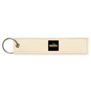 Mangoes Organic Farm Logo - Jet Tag Keychain - creme - Front