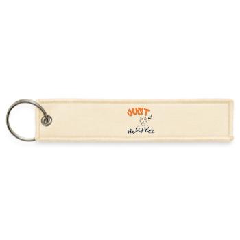 Just Music headphones  - Jet Tag Keychain - creme - Front