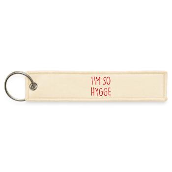 I'm so Hygge - Jet Tag Keychain - creme - Front