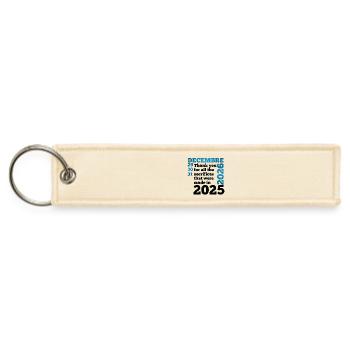 December Countdown 2026 - Jet Tag Keychain - creme - Front