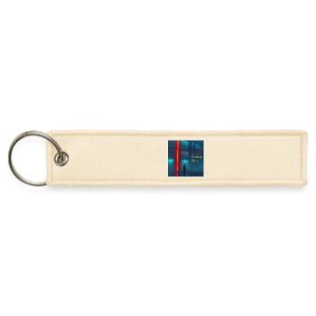 Hood Blues Neon Night - Jet Tag Keychain - creme - Front