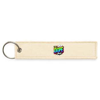 Pure Dope Neon Graffiti Splash - Jet Tag Keychain - creme - Front