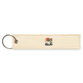 Sunset Wave Zen Garden - Jet Tag Keychain - creme - Front