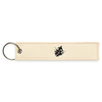 Dirt Bike Mud Splatter - Jet Tag Keychain - creme - Front