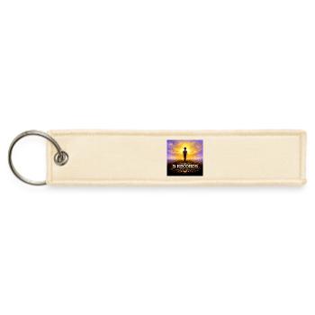 5 Records Dream Journey Logo Est. 2017 - Jet Tag Keychain - creme - Front