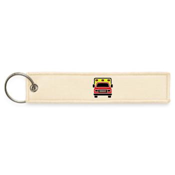Ambulance Front View Paramedic - Jet Tag Keychain - creme - Front