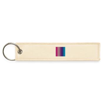 Prismatic Bar Gradient - Jet Tag Keychain - creme - Front
