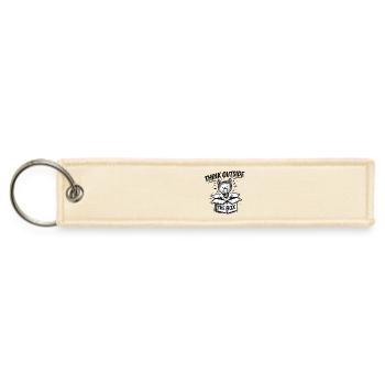 Think Outside the Lightbulb - Jet Tag Keychain - creme - Front