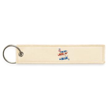 Bleed Red White Blue Patriotic - Jet Tag Keychain - creme - Front