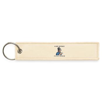 Blame The AI - Jet Tag Keychain - creme - Front