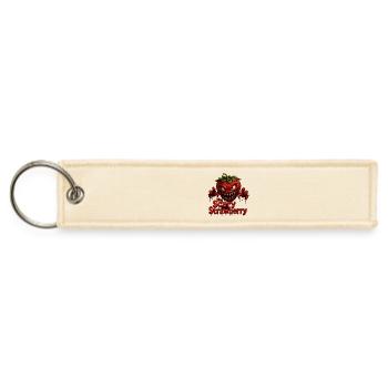 The Scary Strawberry - Horror Monster Fruit Shirt  - Jet Tag Keychain - creme - Front