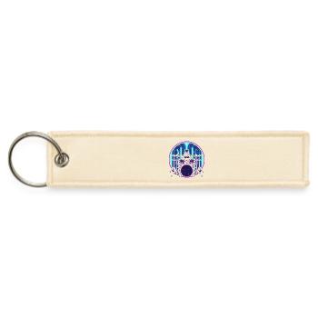 Drummer Steampunk - Jet Tag Keychain - creme - Front