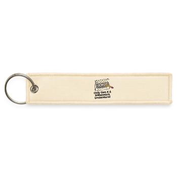 Retro Cassette Nostalgia: Gen X & Millennials - Jet Tag Keychain - creme - Front