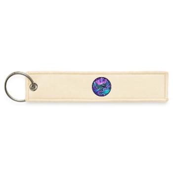 Neon Circuit Crystal Realm - Jet Tag Keychain - creme - Front