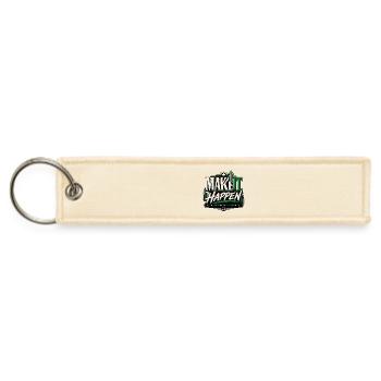 Make It Happen: Focus Build Scale Logo - Jet Tag Keychain - creme - Front