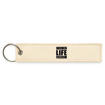 Women life freedom - Jet Tag Keychain - creme - Front