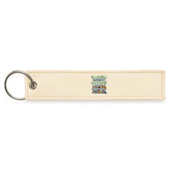 medicine for happiness pill box dog breeds puppies - Jet Tag Keychain - creme - Front