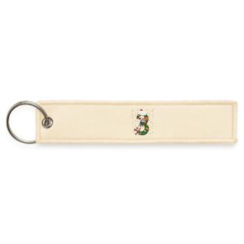 3 Years Old Kids Xmas Present Cute Cats 3rd - Jet Tag Keychain - creme - Front