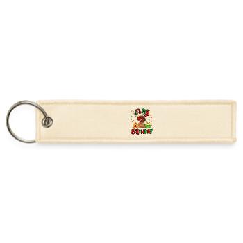 It's My 2 Birthday Xmas Present 2nd Bday - Jet Tag Keychain - creme - Front