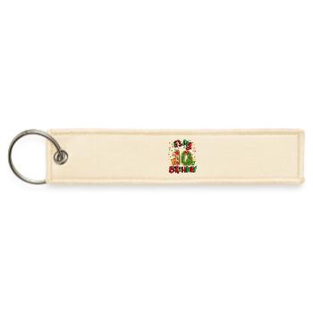 It's My 10 Birthday Xmas Present 10th Bday - Jet Tag Keychain - creme - Front