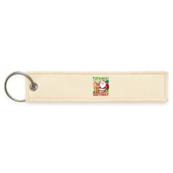 It's My 1st Birthday Santa Claus Christmas - Jet Tag Keychain - creme - Front