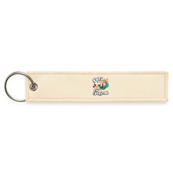 Cats For Everyone Christmas Santa's Sleigh - Jet Tag Keychain - creme - Front