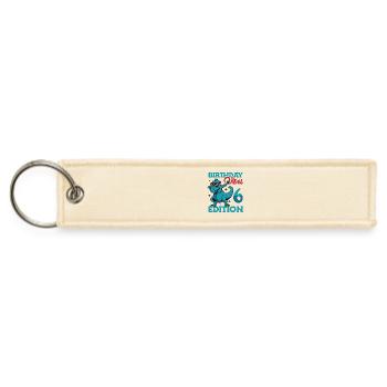 Birthday Vibes 6 Edition Dabbing Dinosaur 6th - Jet Tag Keychain - creme - Front