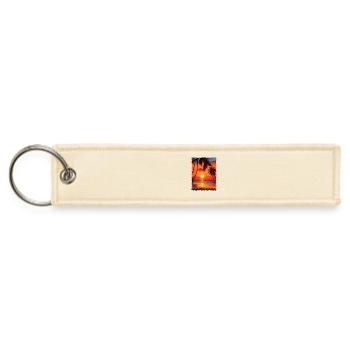 Summer Vacation Punta Cana: Grunge-Styled Sunset - Jet Tag Keychain - creme - Front