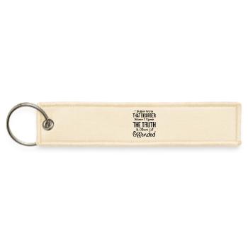 I Suffer From That Disorder Where I Speak - Jet Tag Keychain - creme - Front
