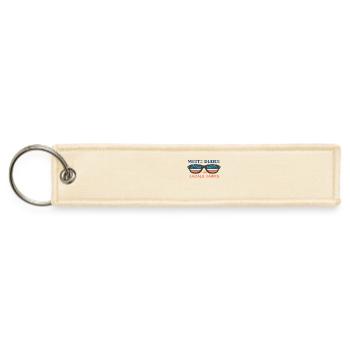 White Dudes Sunglasses for Kamala Harris - Jet Tag Keychain - creme - Front