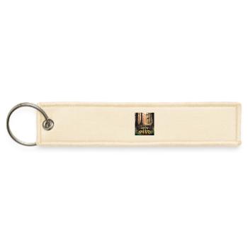 Cilantro Anonymous- Wilderness Retreat - Jet Tag Keychain - creme - Front
