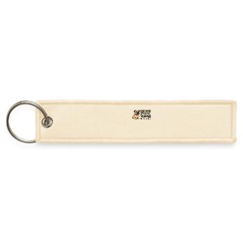 Even when no one stays, your Pug will - Jet Tag Keychain - creme - Front