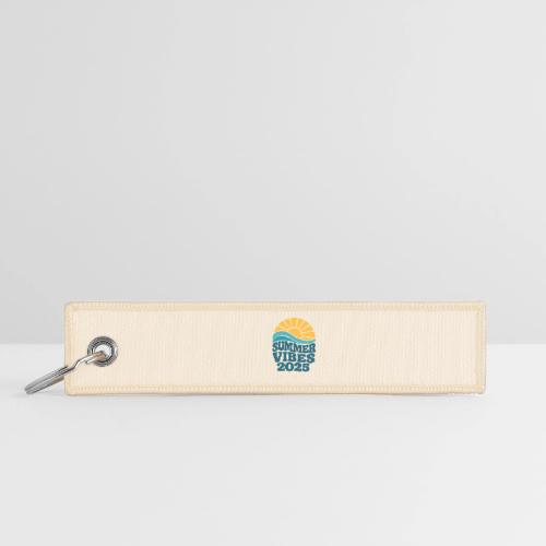 Summer Vibes 2025 Retro Sunset T-Shirt | Fun Beach - Jet Tag Keychain