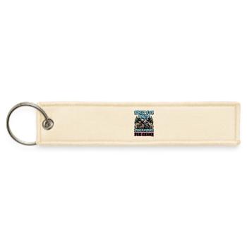 Mud Racing Built For Mud Programmed For Off-Road - Jet Tag Keychain - creme - Front