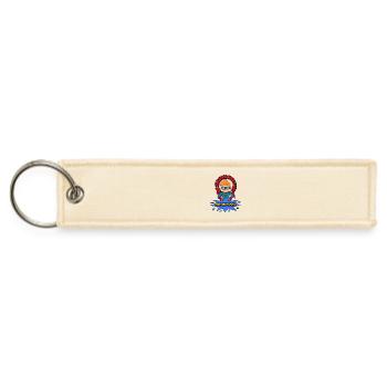 Not_all_heroes_wear_capes - Jet Tag Keychain - creme - Front