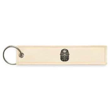 King Tut skull design - Jet Tag Keychain - creme - Front