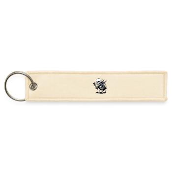 Evil Skeleton Laughing T-Shirt | Halloween T-shirt - Jet Tag Keychain - creme - Front