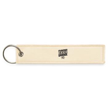 I’d Rather Be in the Garage - Jet Tag Keychain - creme - Front